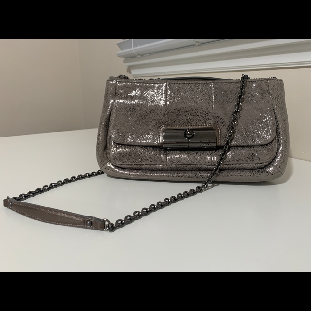 Gray Coach Purse
